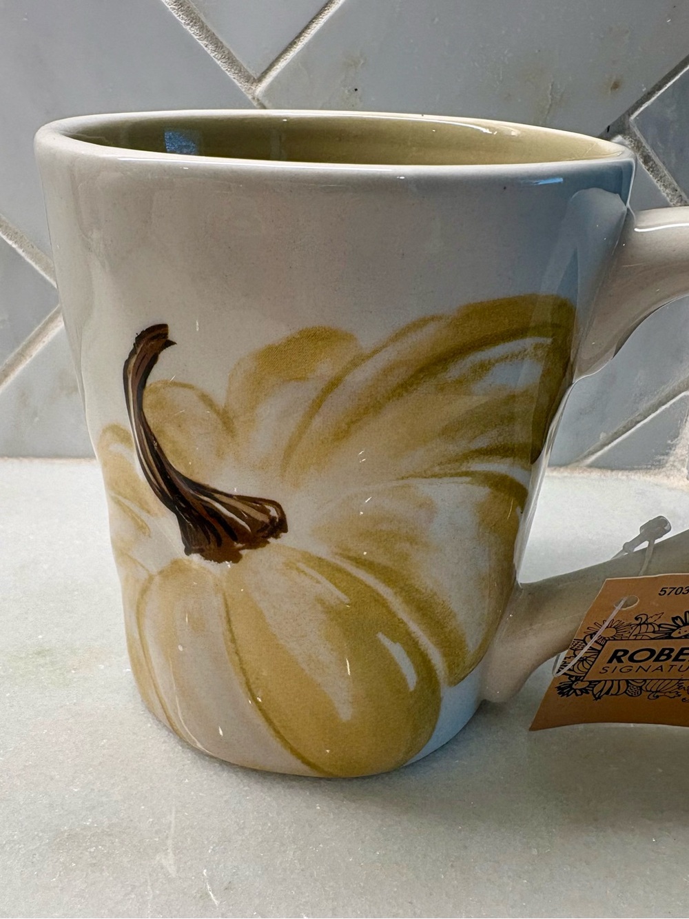 Yellow Pumpkin Ceramic Mug